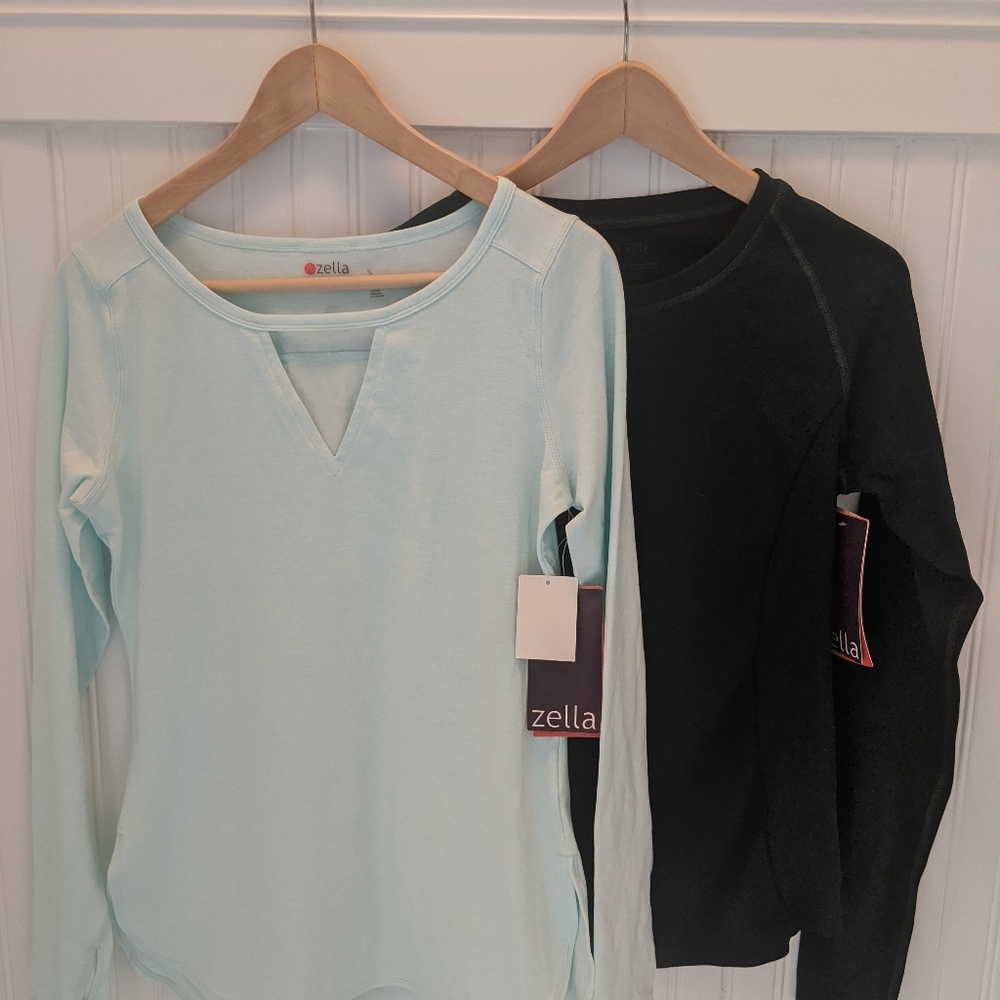 NWT Zella long sleeve workout tops Size S